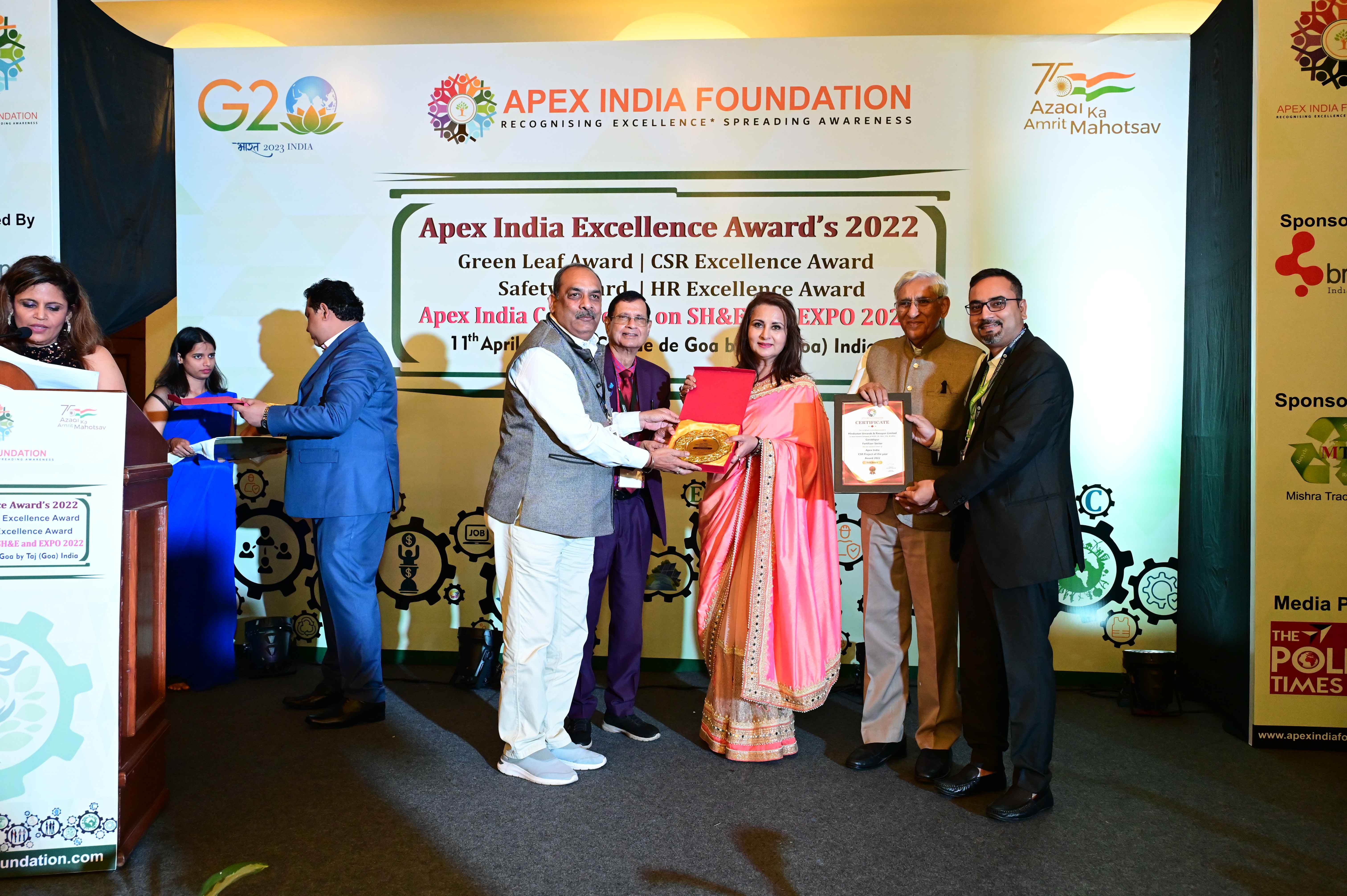 National Award For Excellance