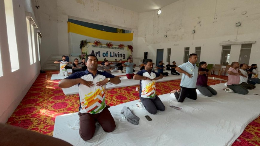 Art of Living Programme at HURL Barauni